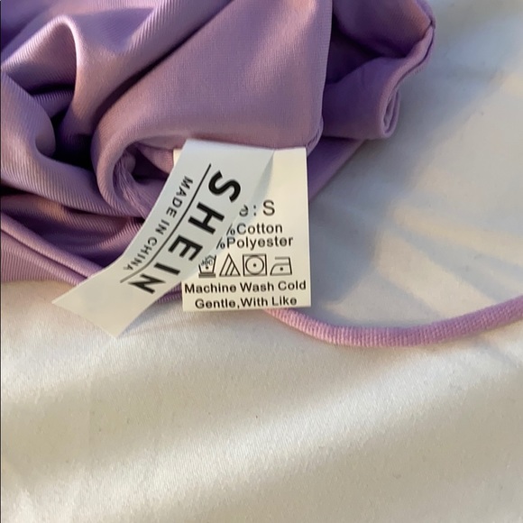 Shein Light Purple Tank with Front Cutout - Picture 3 of 3